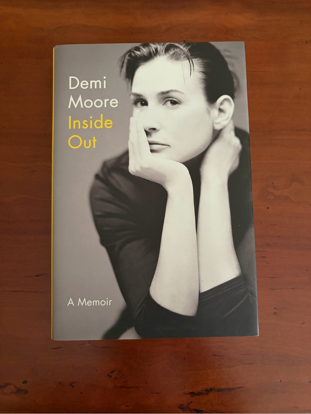 Inside Out - Demi Moore - Hardcover Memoir - Gray & Yellow Cover